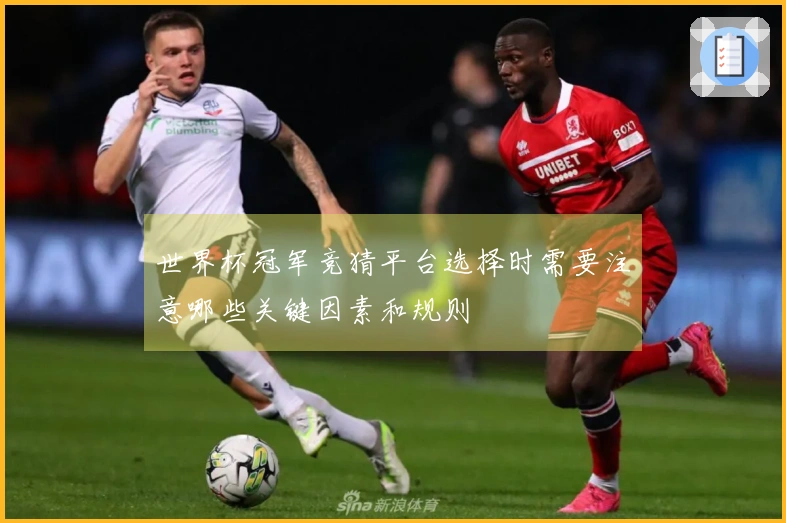 世界杯冠军竞猜平台选择时需要注意哪些关键因素和规则