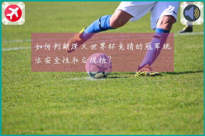 如何判断烽火世界杯竞猜的冠军玩法安全性和合规性？